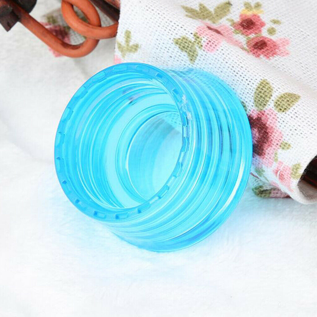 2pcs Plastic Hip Flask for Liquor  Alcohol Pocket Drinkware Blue & Grey