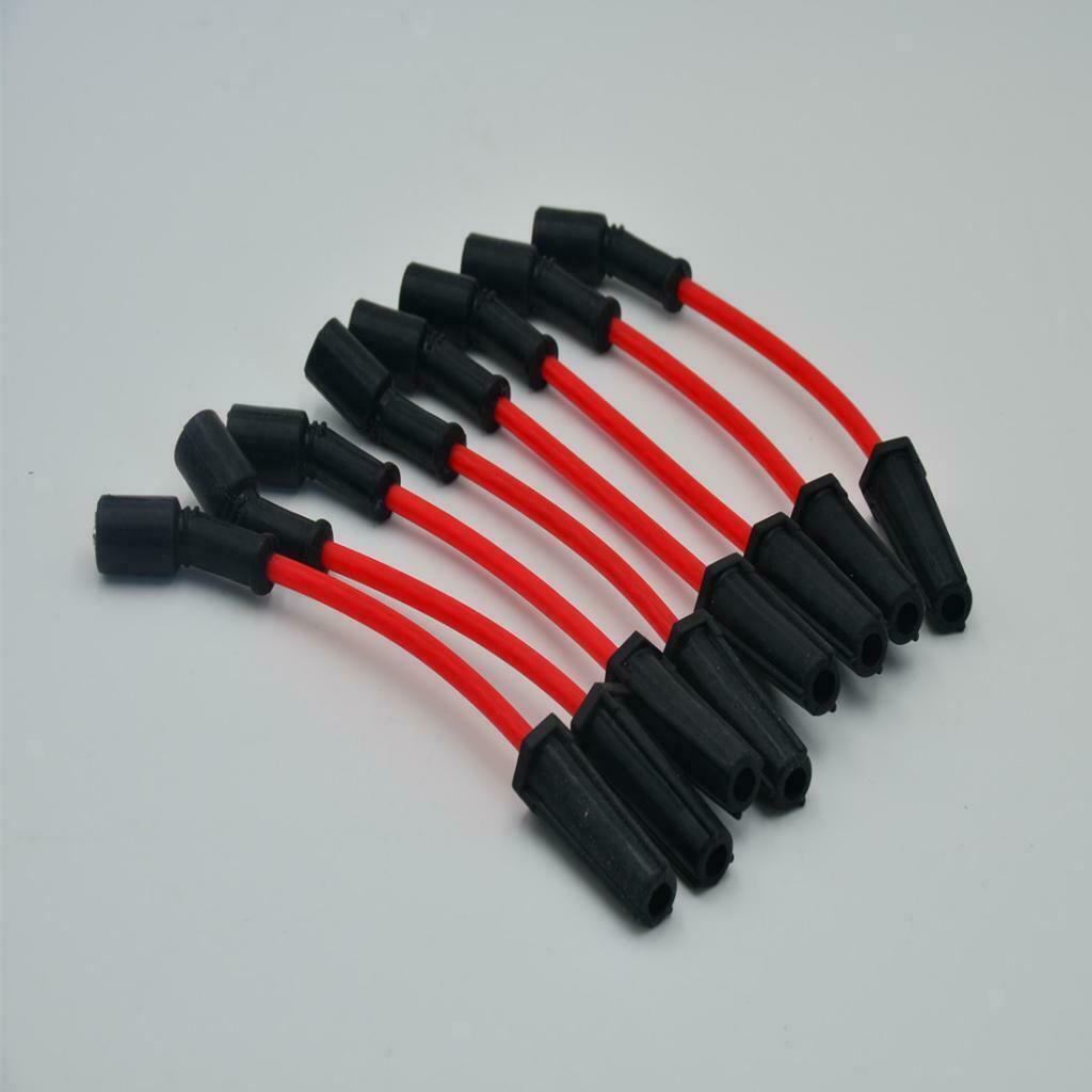 8 Pieces Racing Ignition Spark Plug Wire Set for Chevrolet LS2 LS6 Car