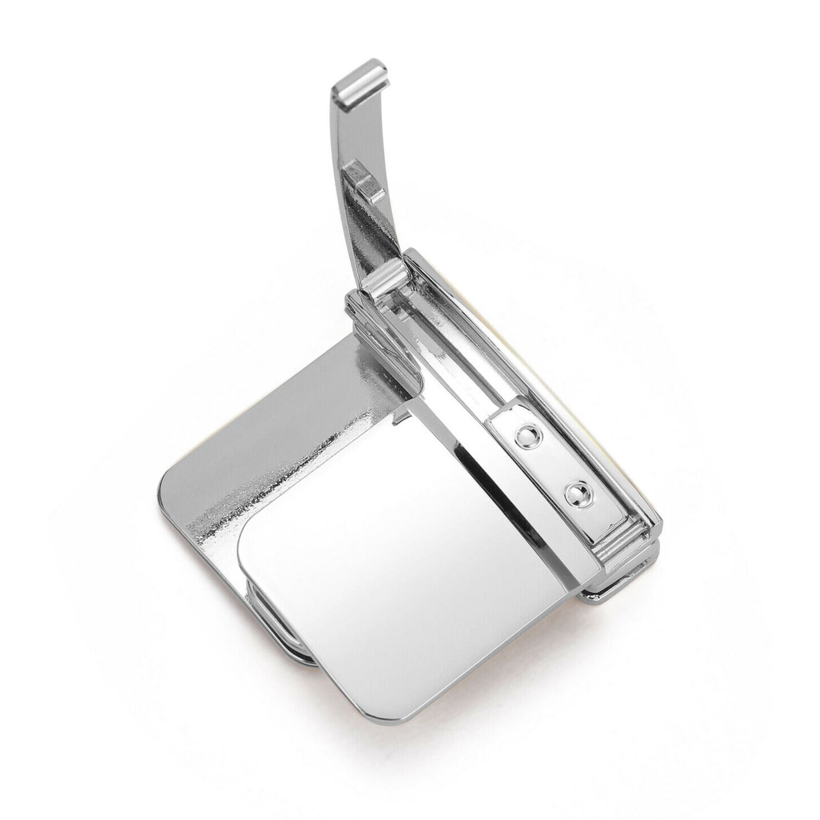 Folding Belt Buckle Belts Alternative Waistband Clip Alloy Smooth Buckle C8W5