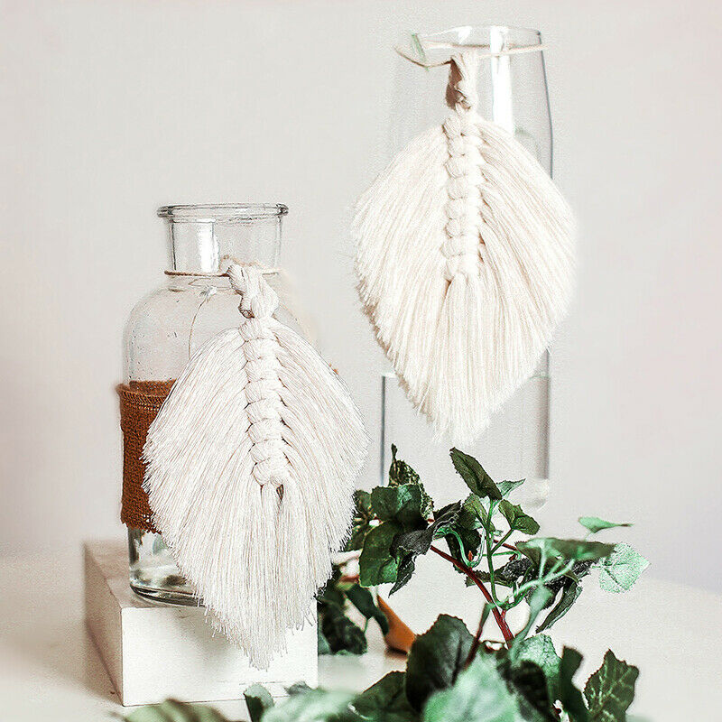 Macrame Placemats Cup Mat Pure Handmade Cotton Rope Braided Coaster Cup Pad