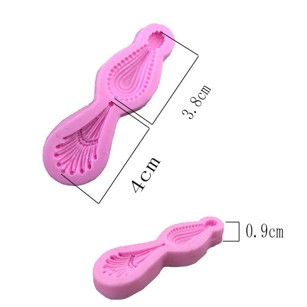 DIY Cake Silicone Mold Gem Pendant Fondant Cake Decorating Tools Cupcake .l8