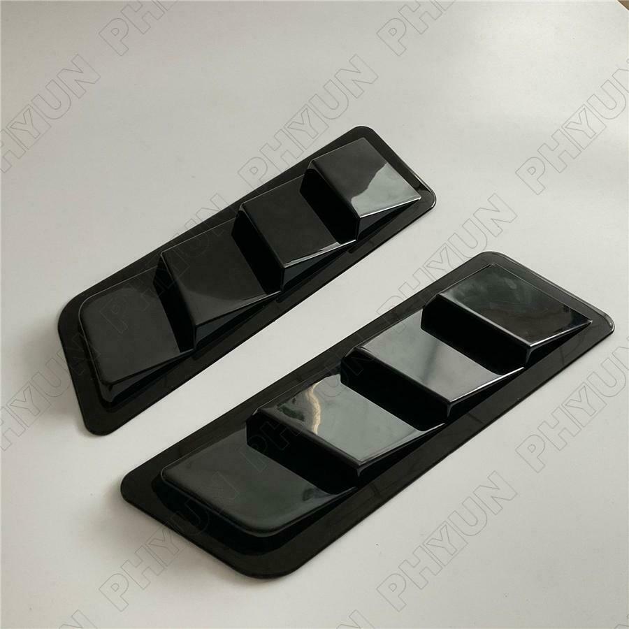 Universal Car SUV Decorative Air Flow Intake Hood Scoop Vent Cover Glossy Black