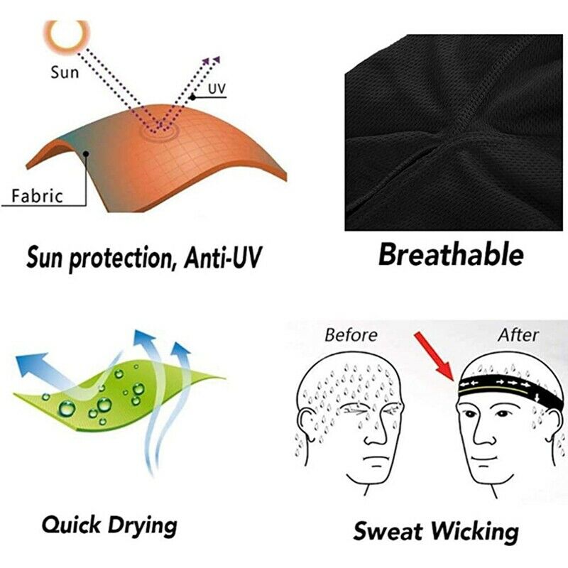 Bandana Cap Summer Hat Bandana Headscarf Breathable Cycling Headwear Z1V6