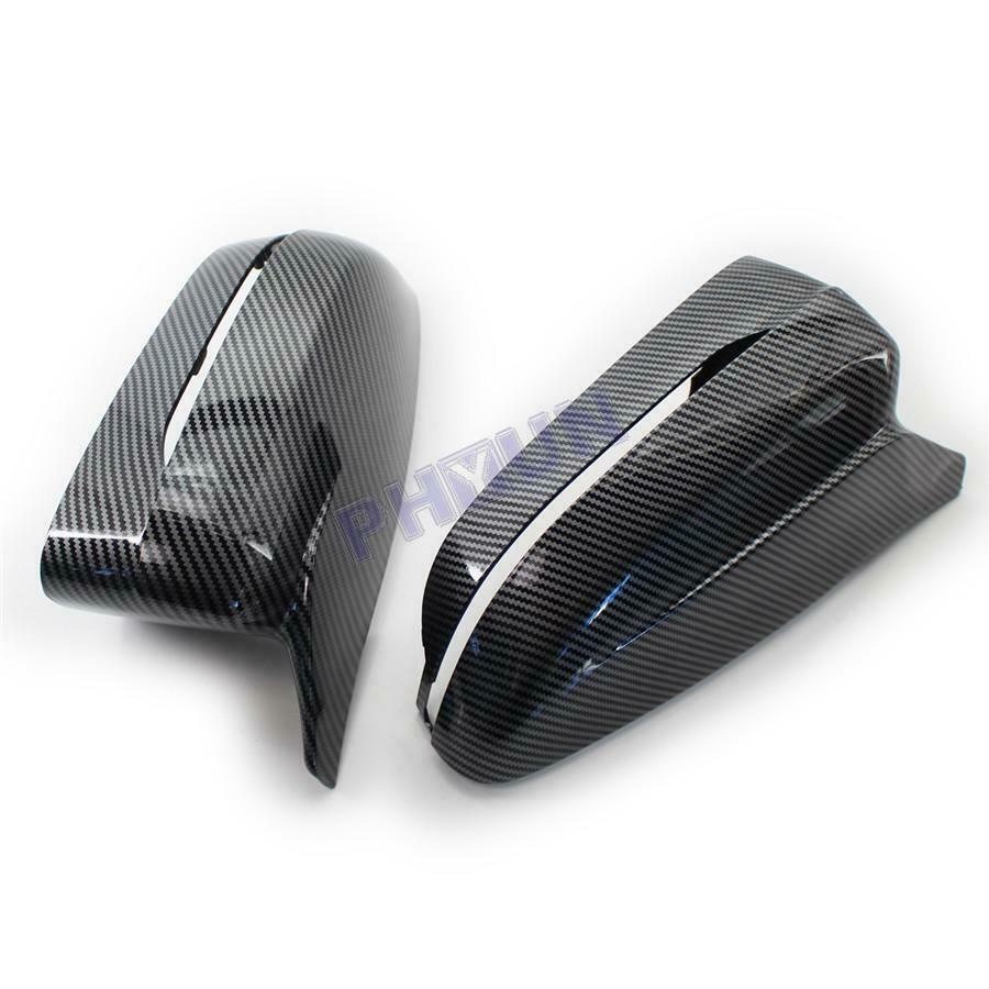 2Pcs Car Side Mirror Covers Carbon Fiber Style For BMW G20 G28 G30 G38 G11 G12