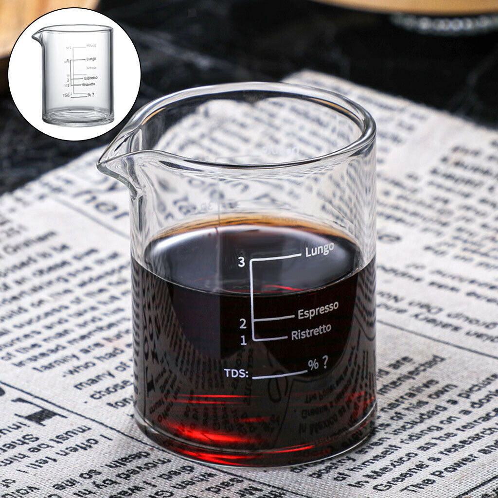Clear Espresso Shot Glass Heavy Sturdy for Party Kitchen Tool 3.38 oz 100ML