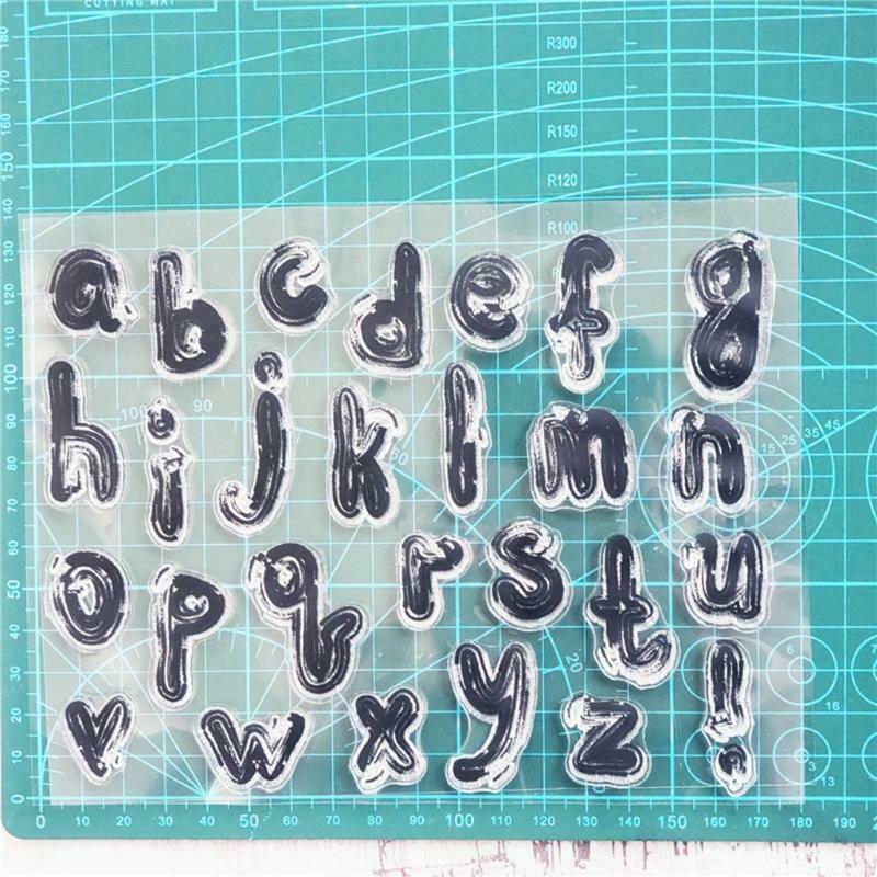 Lowercase Letters Silicone Clear Seal Stamp DIY Scrapbook Embossing Photo Album
