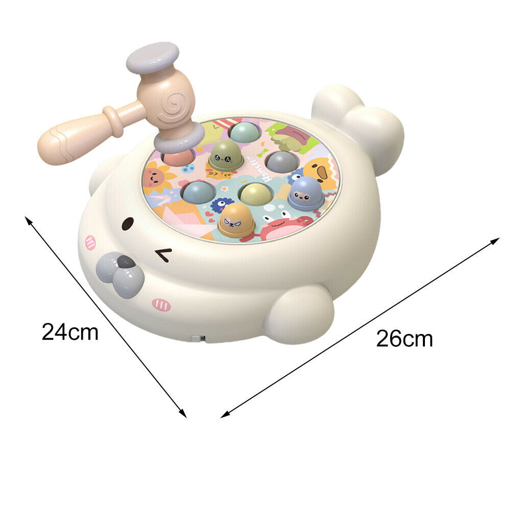Whack a Hamster Hammering Game with Sound Pounding Fun Toys for Toddler