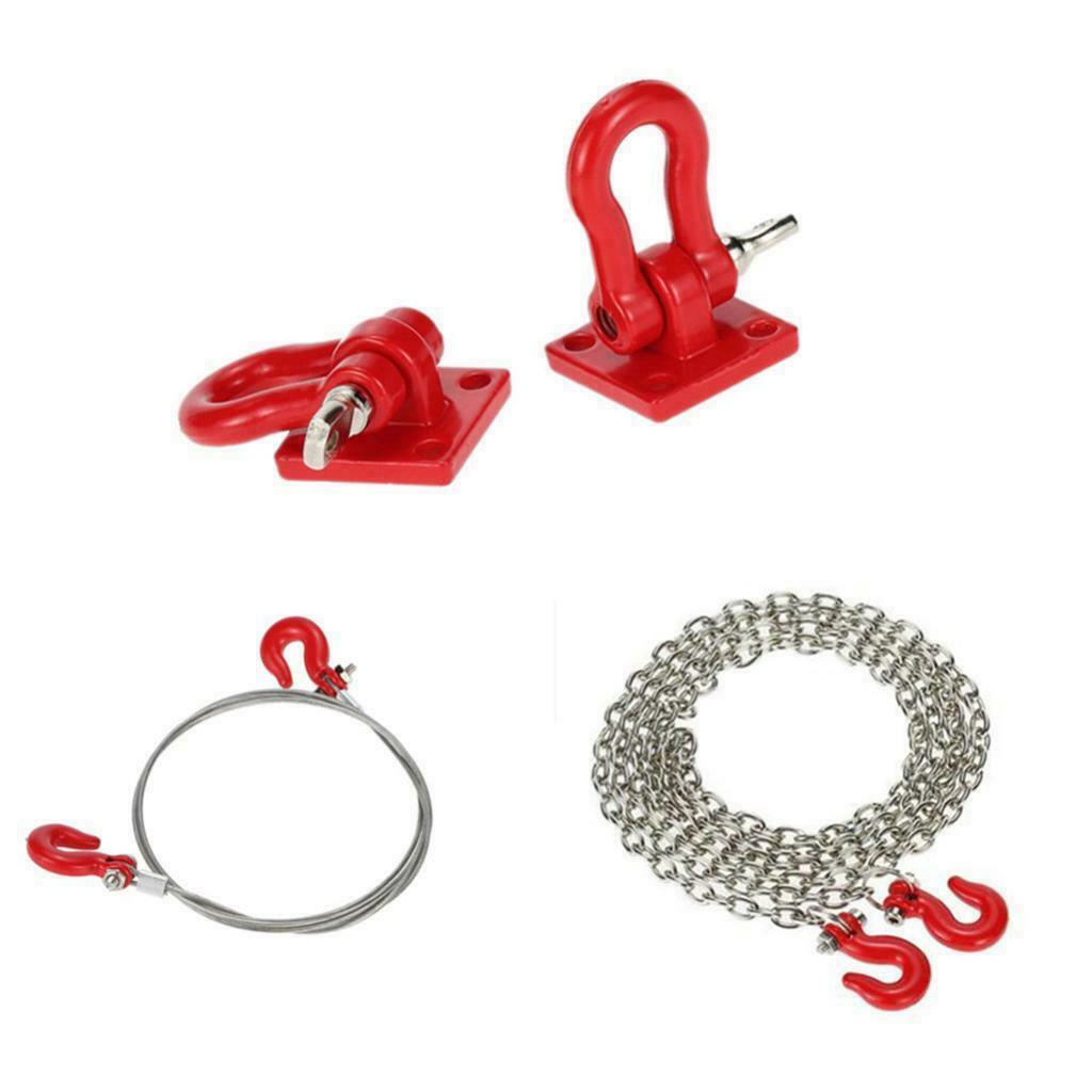 Anti-Skid Board Winch Anchor Tow Chain for TRX4 SCX10 1:10 RC Crawler Car