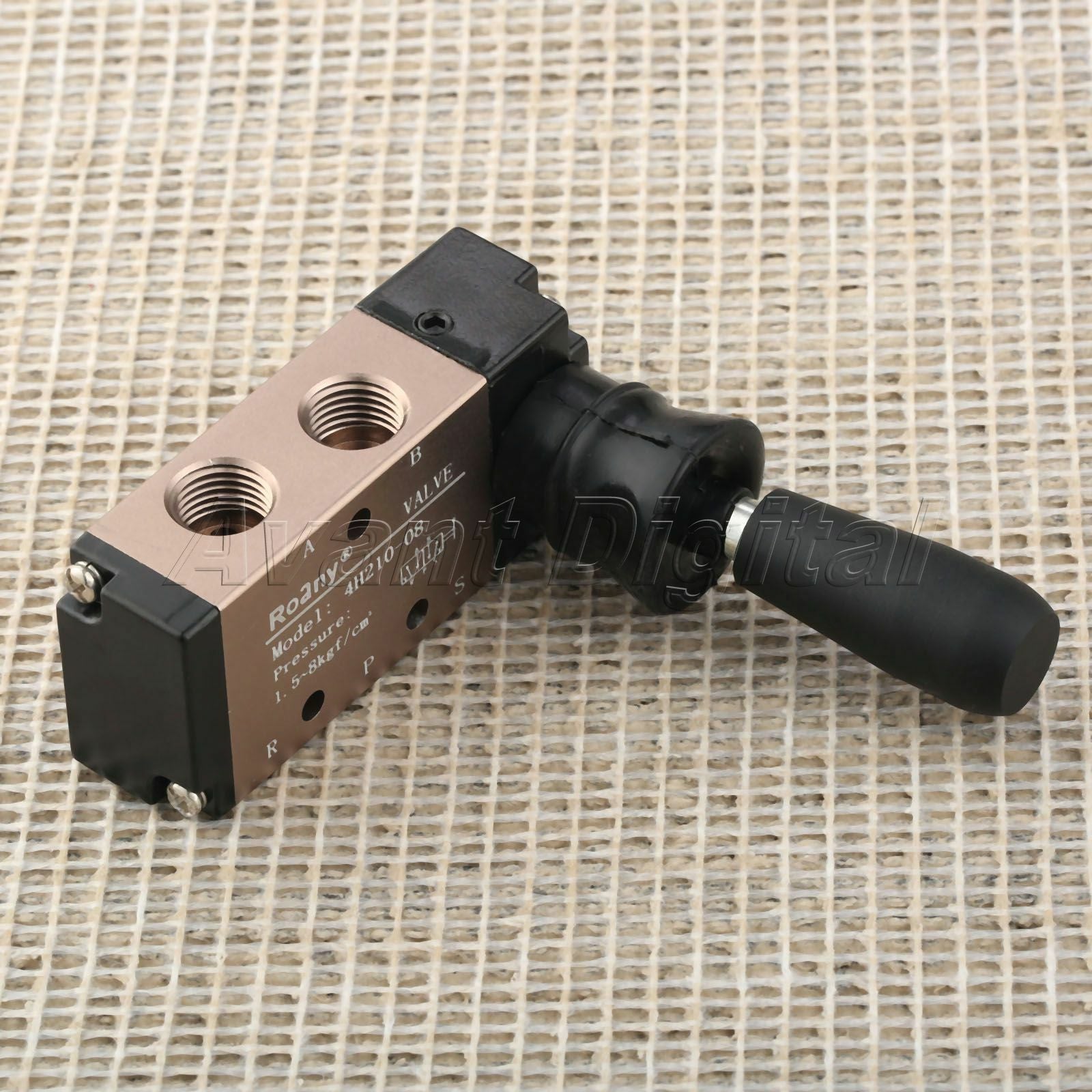 4H210-08 Manual Control Pneumatic Air Hand Lever Operated Valve Port 1/4" Use