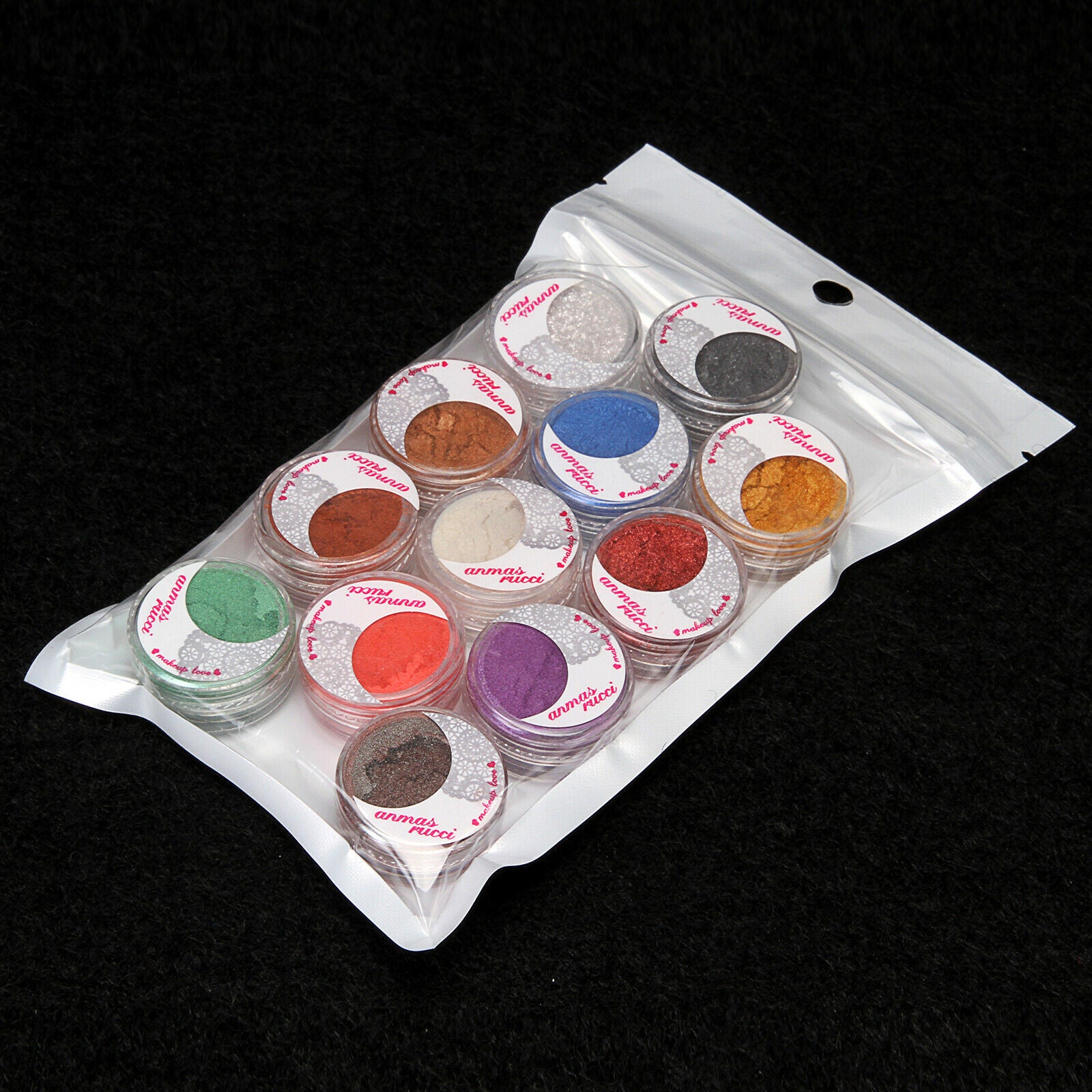 12 Color Makeup Loose Powder Glitter & Eyeshadow Beauty Eye Shadow Pigment