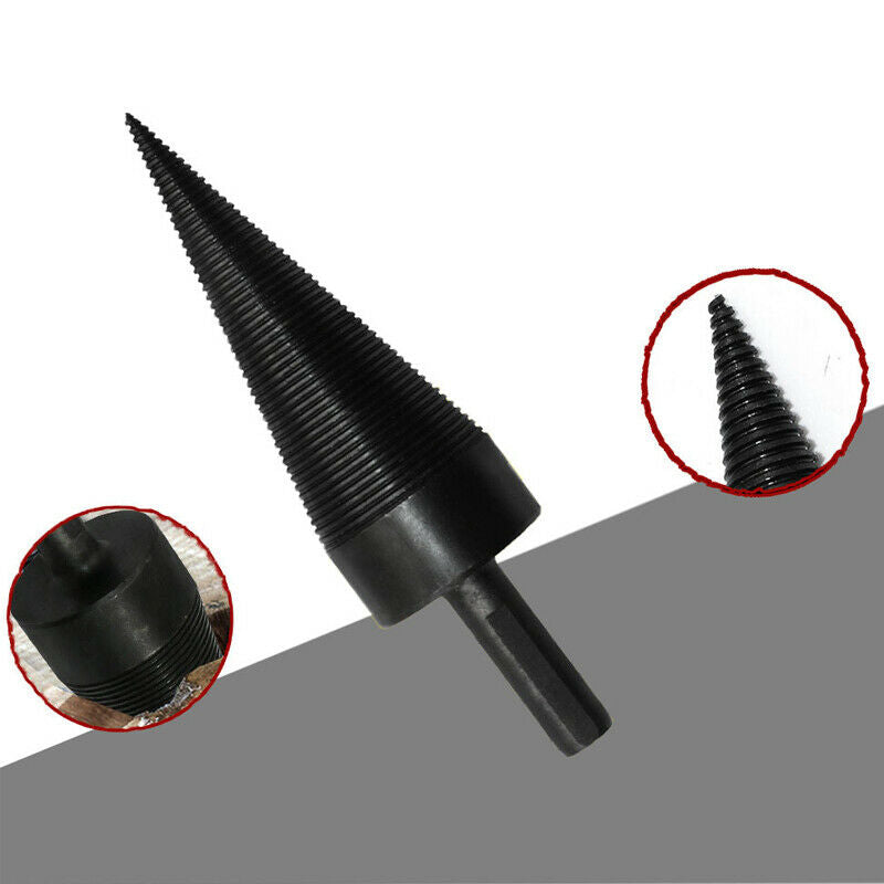 42MM Plus Hex Shank Drill Bit Firewood Chop Wood Screw Splitting Reamer Punch