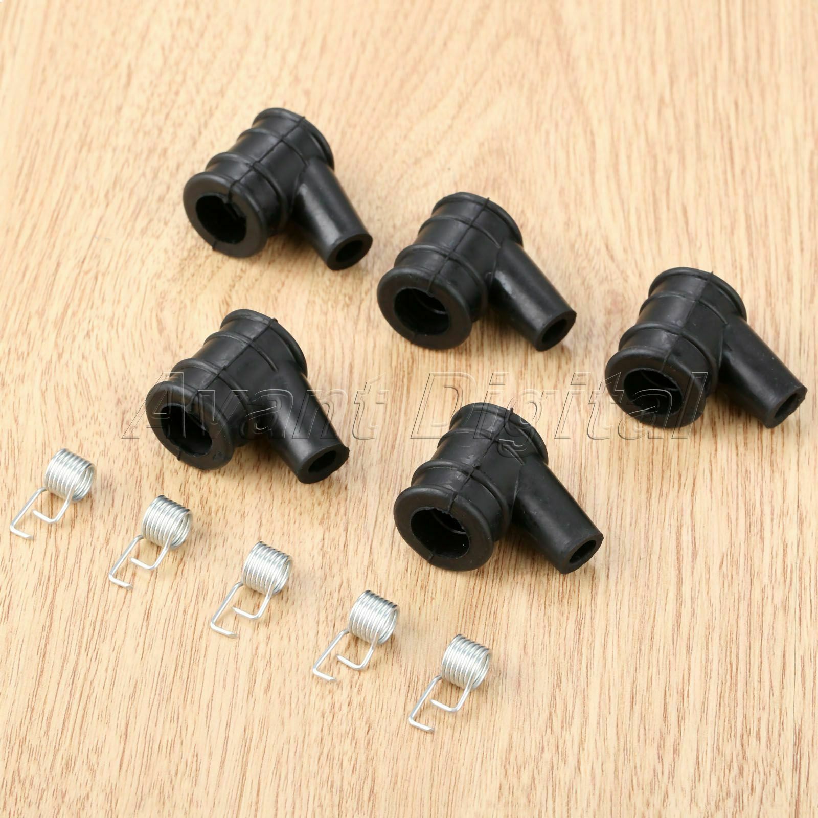 5set Ignition Coil Cap & Spring For 4500 5200 5800 2 Stroke Chainsaw Spare Parts