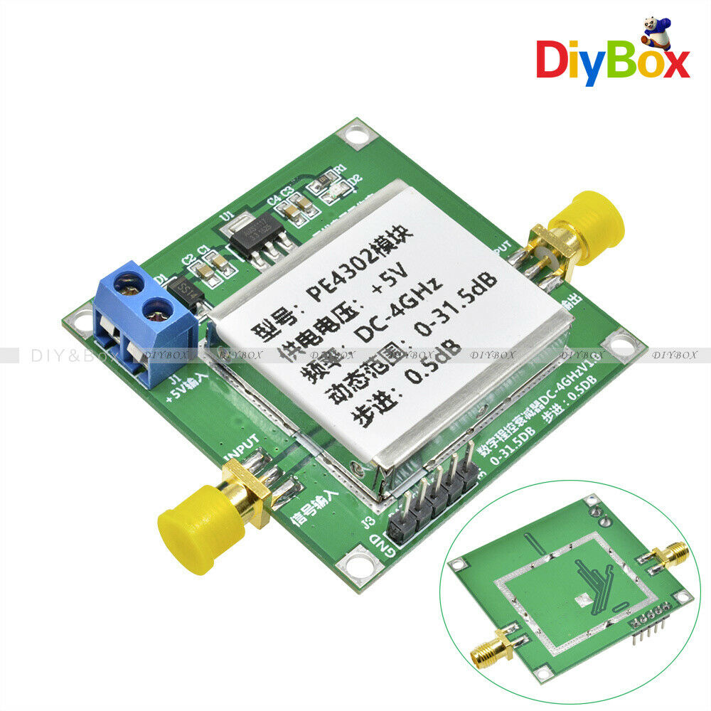 PE4302 6-bit RF Digital Programmable Step Attenuator 0.5 dB steps to 31.5 dB