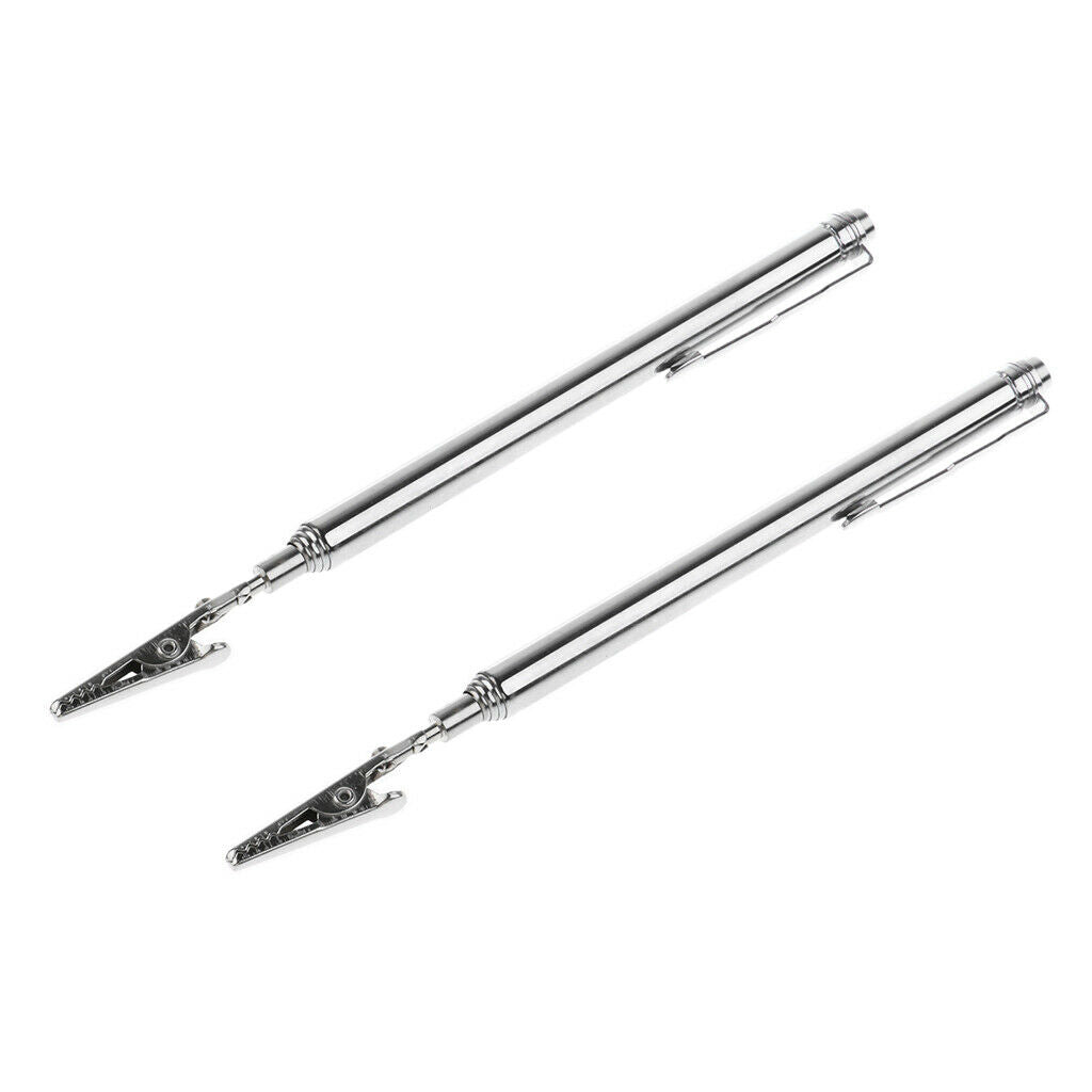2Pcs Telescoping Alligator Clip Portable Handy Pocket Pocket Mechanic Tools