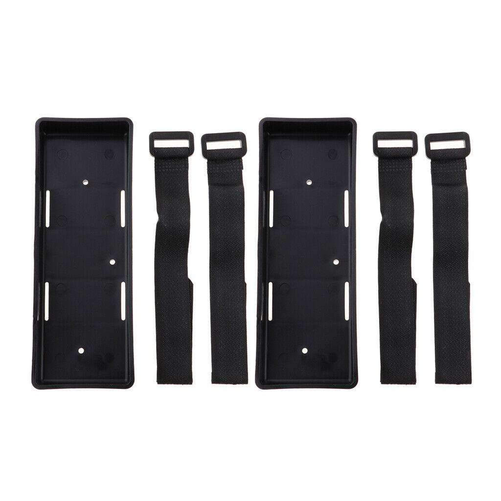 2 Pieces 1:10 RC Car Crawler Models Battery Box Tray Holder Case for TRX4