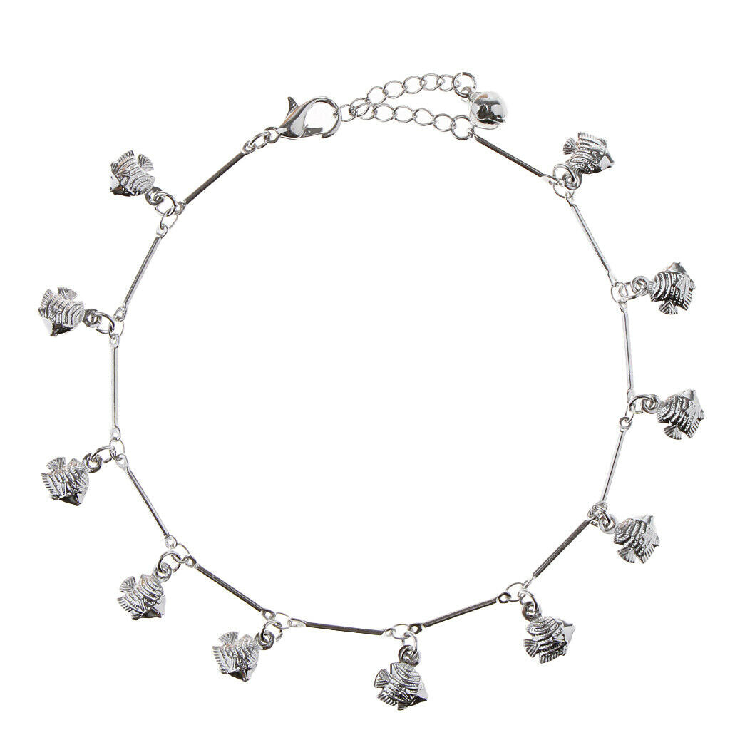 Trendy Jewelry Alloy Flatfish Foot Chain Anklets Ankle Bracelet Bell