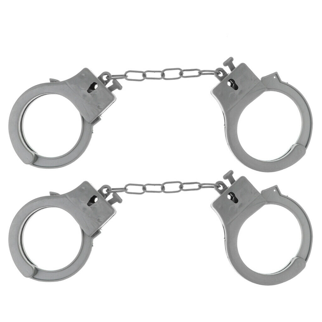 2pcs / set toys police handcuffs pranks role play