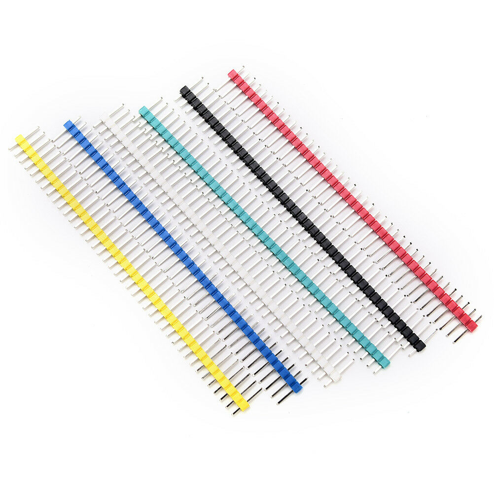 30x 40 Pin Connector Male 2.54mm Pitch Pin Header Strip Single Row Kit for PY1