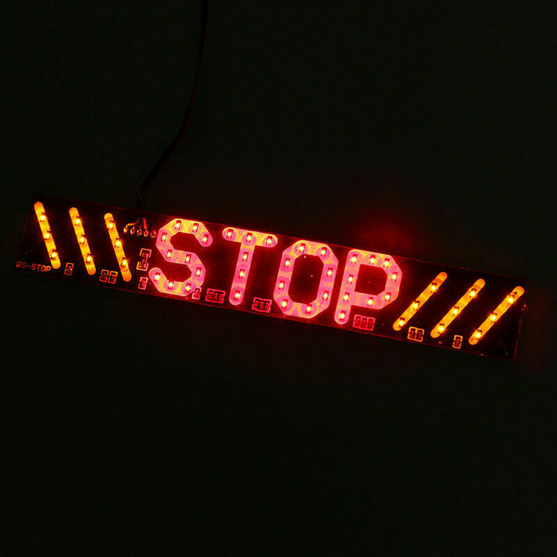 Motorcycle Bikes Tail Brake Stop Light Turn Signal LED Lamp Safety Red Amber