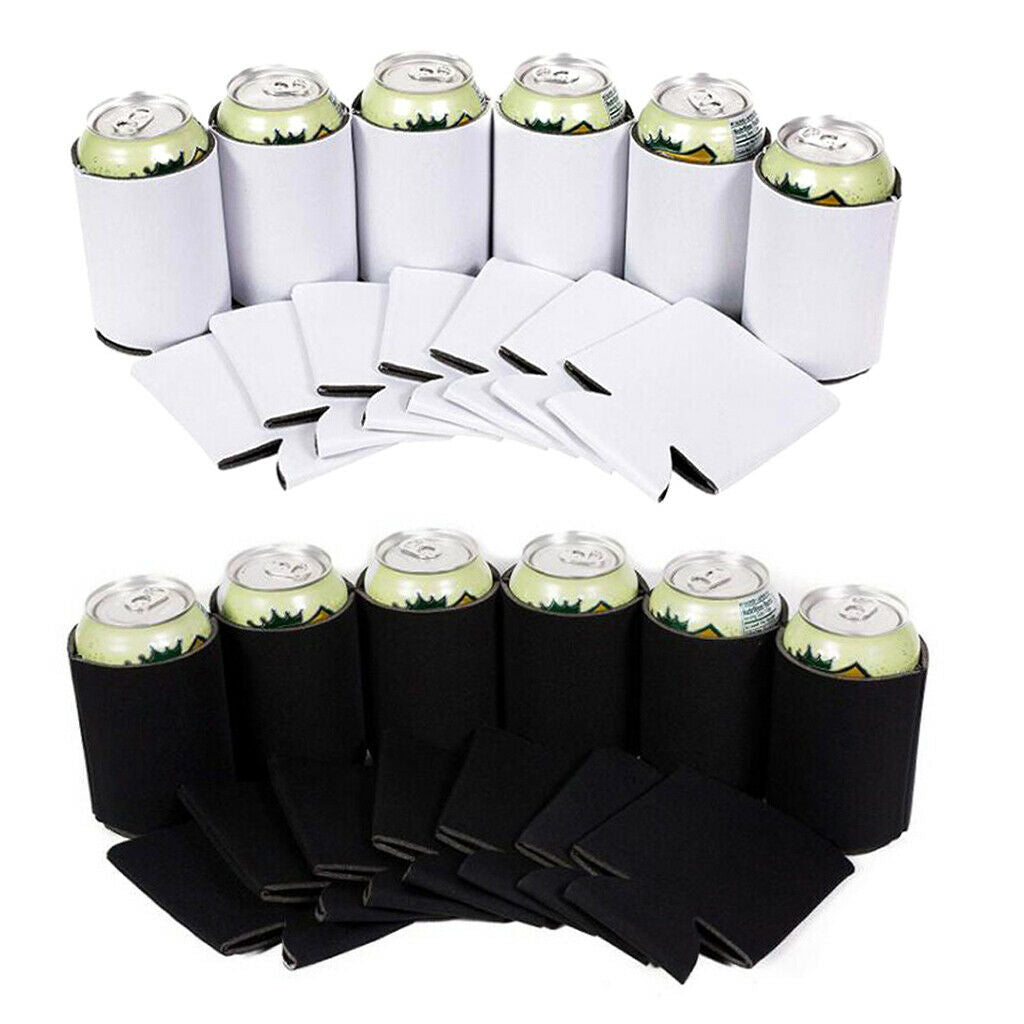 60x Foldable Beer Can Cooler Sleeves Cooler