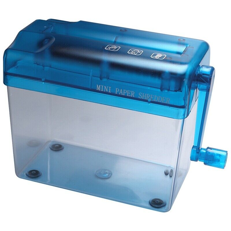 A6 Mini Manual Shredder Desktop Hand Crank Shredder I8R5R5