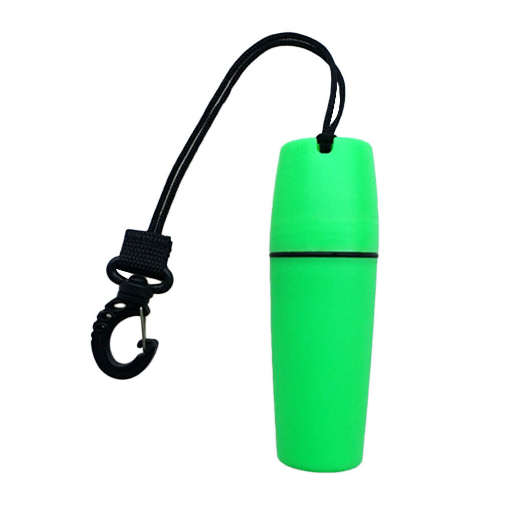 Portable Waterproof Dry Container Bottle with Hook Lanyard for Scuba Dive Kayak