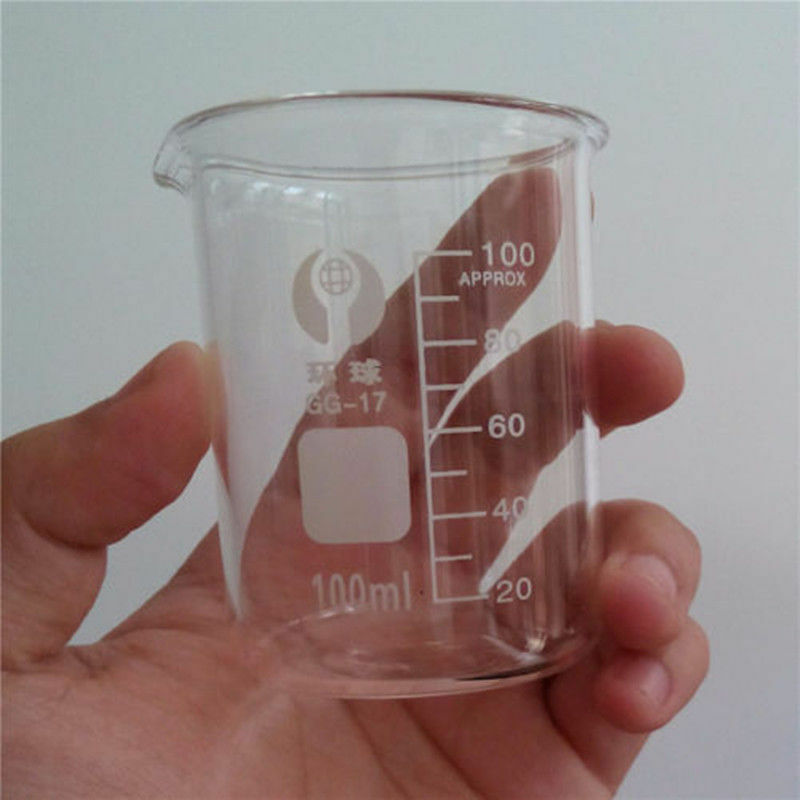 5ML - 250ML Borosilicate Glass Lab Beaker Laboratory Borosilicate Measuring