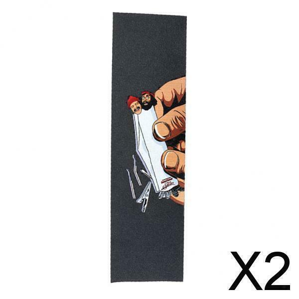 2X Longboard Grip Tapes Skateboard Deck Protector Outdoor Sports Colorful B