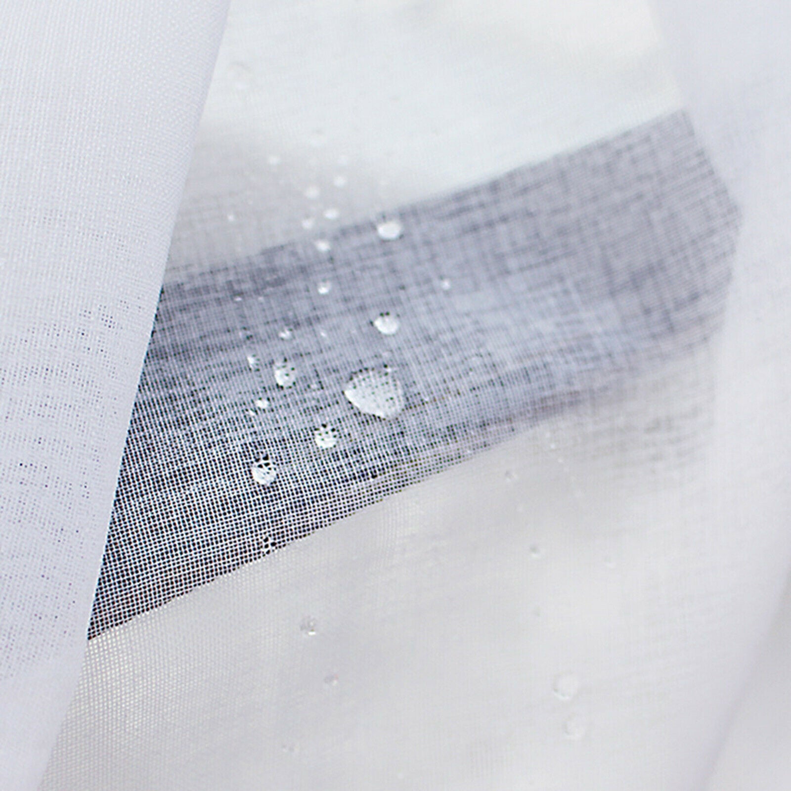 2x Outdoor White Sheer Curtain Waterproof Drape Pool Curtains Decorative