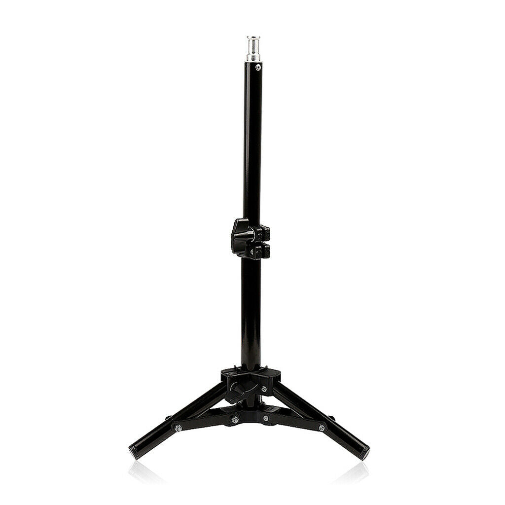 Professional Tripod Light Stand Camera Accessories Convenient To Extend Black