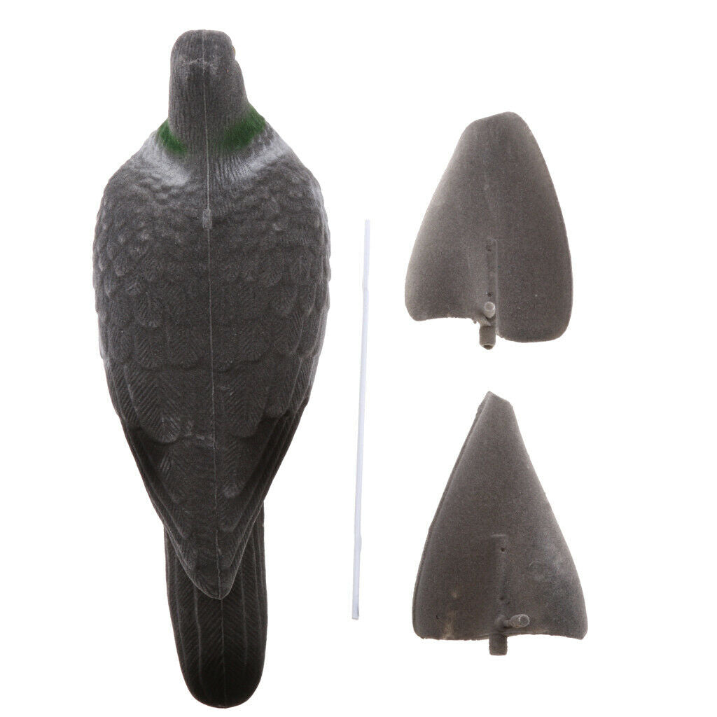 Realistic Pigeon Decoy Weed Pest Control with Rotary Wings Scarer Scarecrow