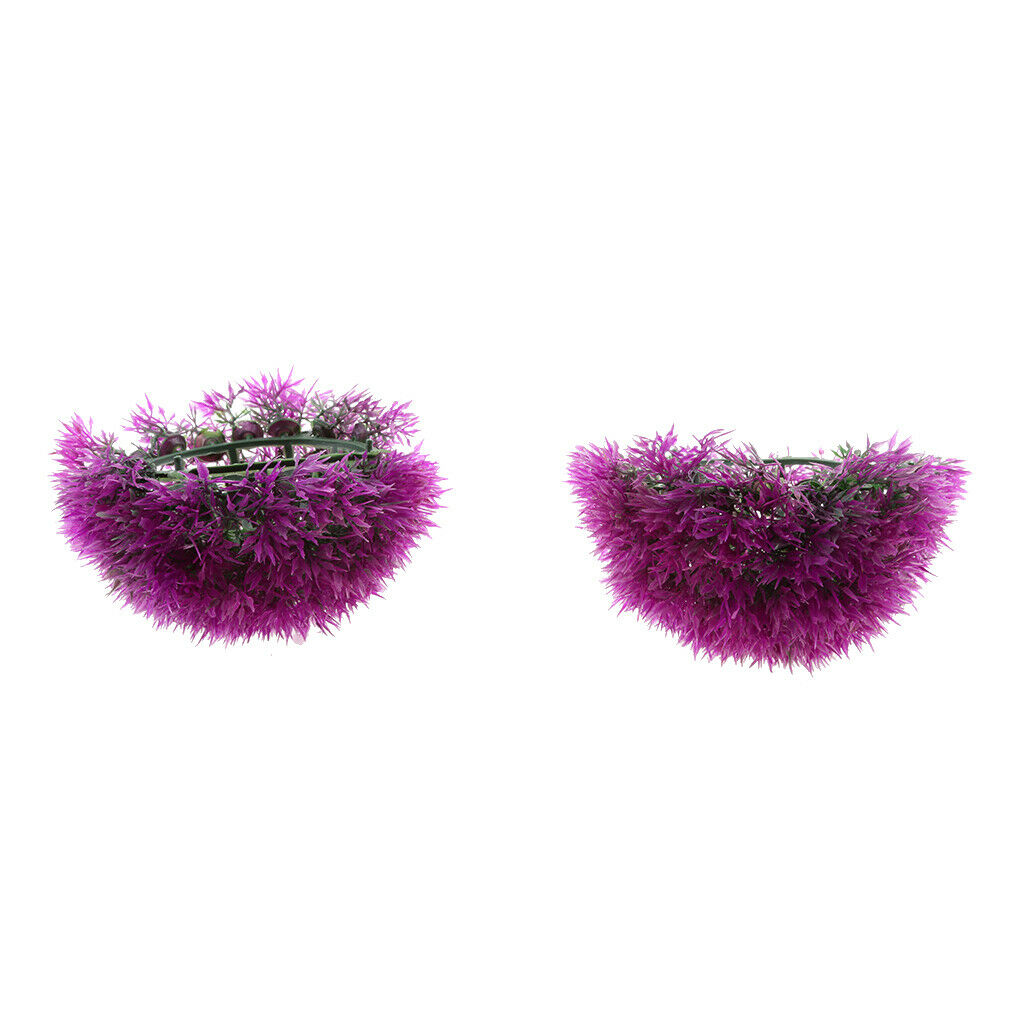 Artificial Topiary Ball Decorative Garden Pants Ball Home Decor Purple 17cm