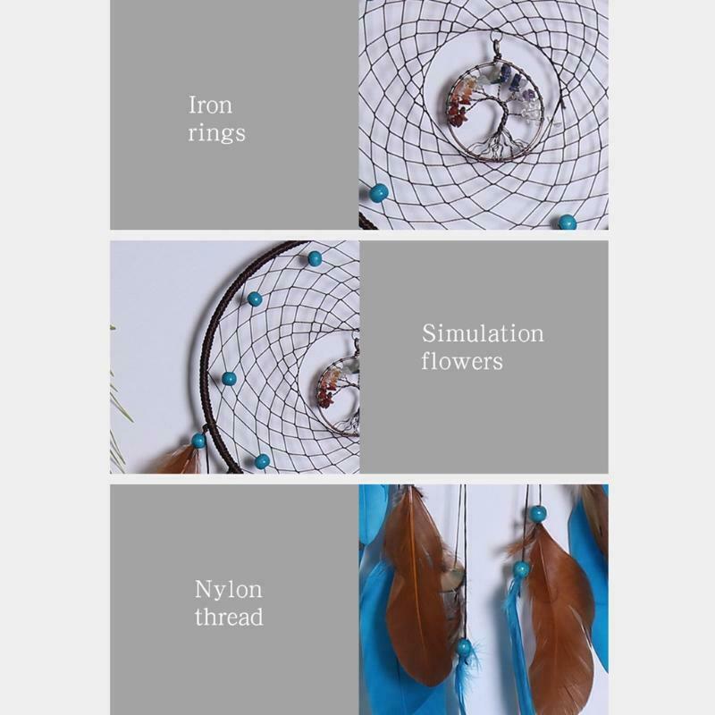 Handmade Dream Catchers Boho Traditional Circle Net for Wall Hanging Decoration