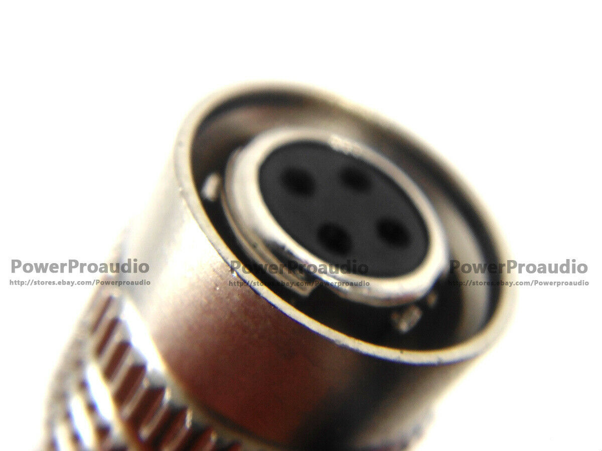 10PCS XLR 4 Pin Male Plug MIC Microphone Audio Connector Fit for technica Audio