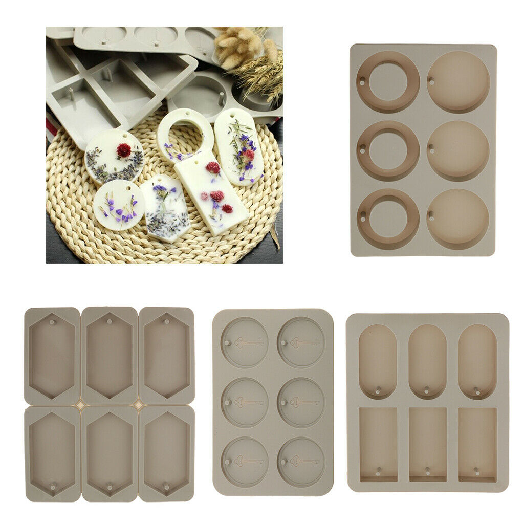 6-Cavity Silicone Mold Hexagonal Aromatherapy Wax Plaster Epoxy Soap Moulds