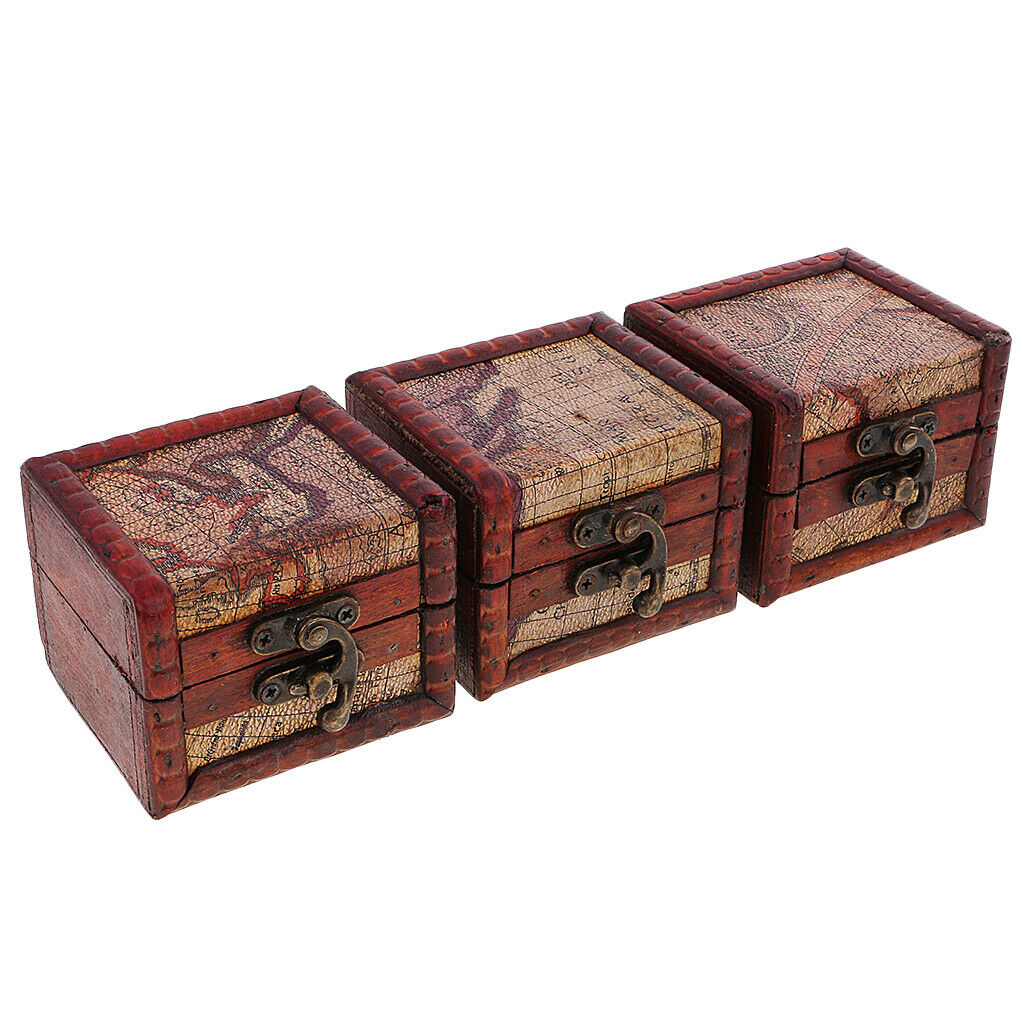 Handmade Wooden Storage Box With Metal Lock