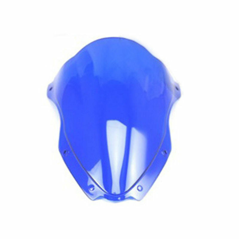 Blue Motor Double Bubble Windshield for Kawasaki Ninja ZX10R ZX 10R 2016-2018