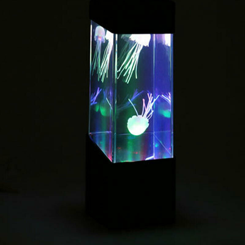 7-Color Changing LED Jellyfish Lamp Aquarium Bedside Night Atmosphere Mood L FG