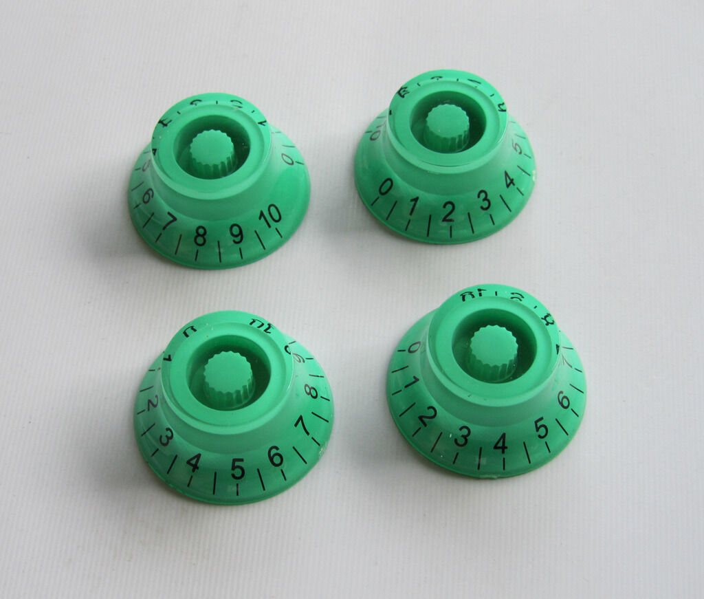 4x Green LP Guitar Knob Top Hat Knobs Bell Knobs for SG Les Paul
