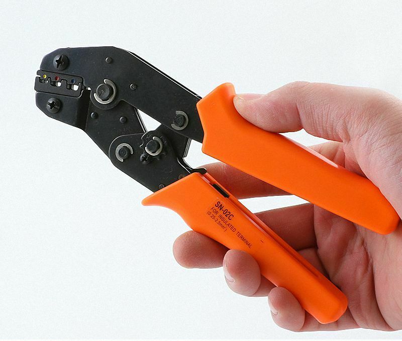 1 PCS SN-02C (22-14AWG) Insulated Terminals and Ferrules Ratchet Plier Crimper