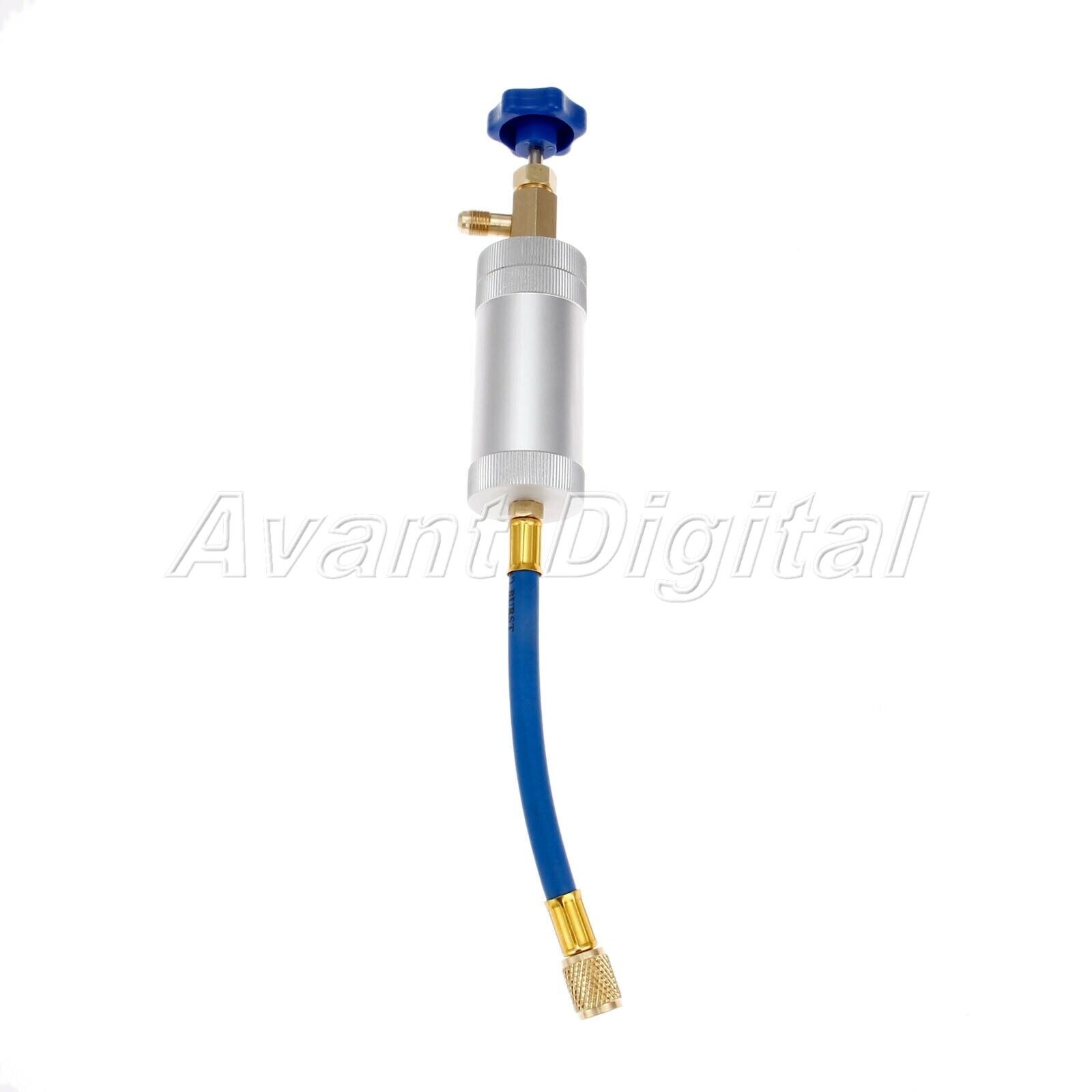 Aluminum alloy UV06BLUE-14 R12 Oil Injector 1/4" SAE Male x 1/4" SAE Female Hot