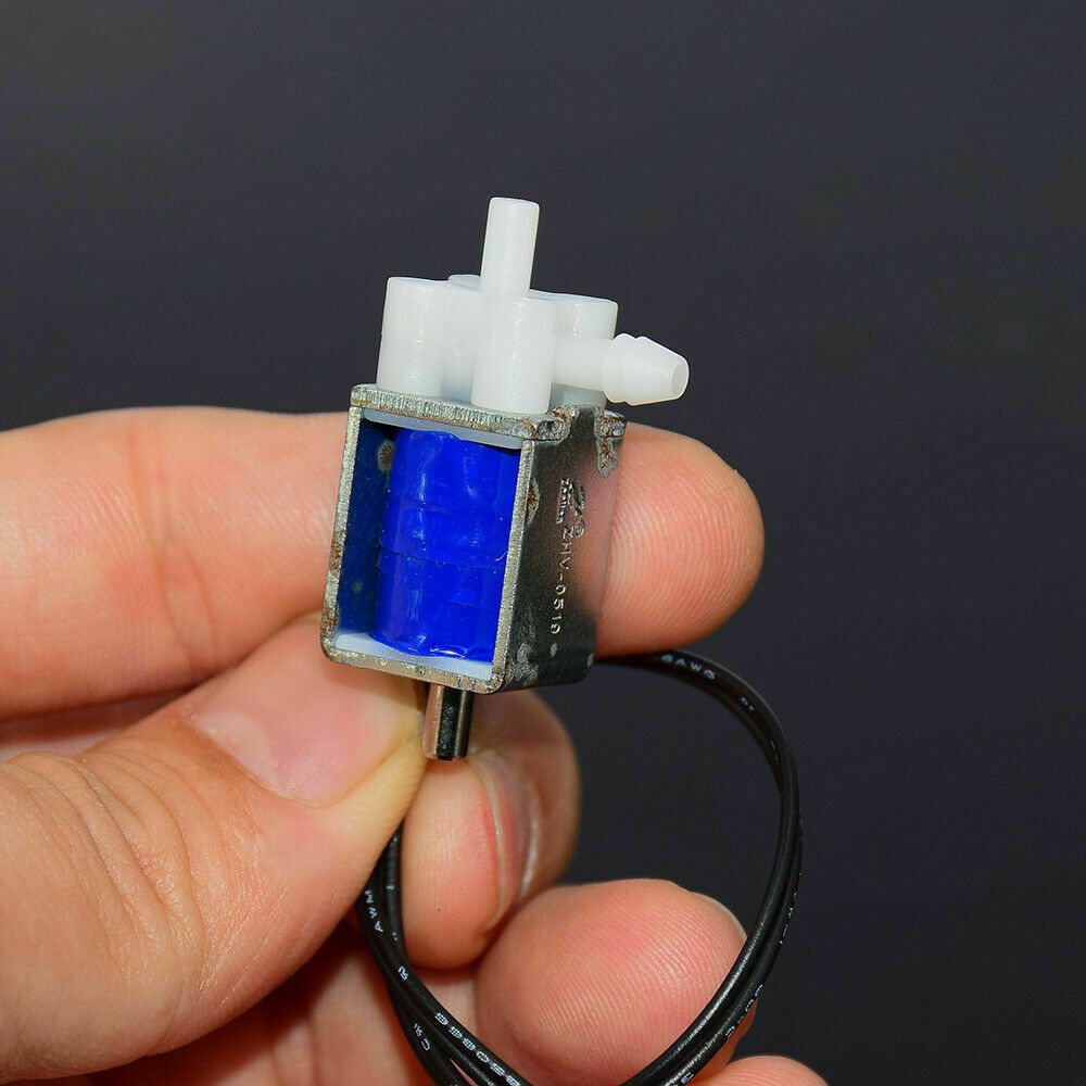 Mini Micro 2-Position 3-Way Electric Solenoid Valve For Gas Air Pump DC 5V 6V L