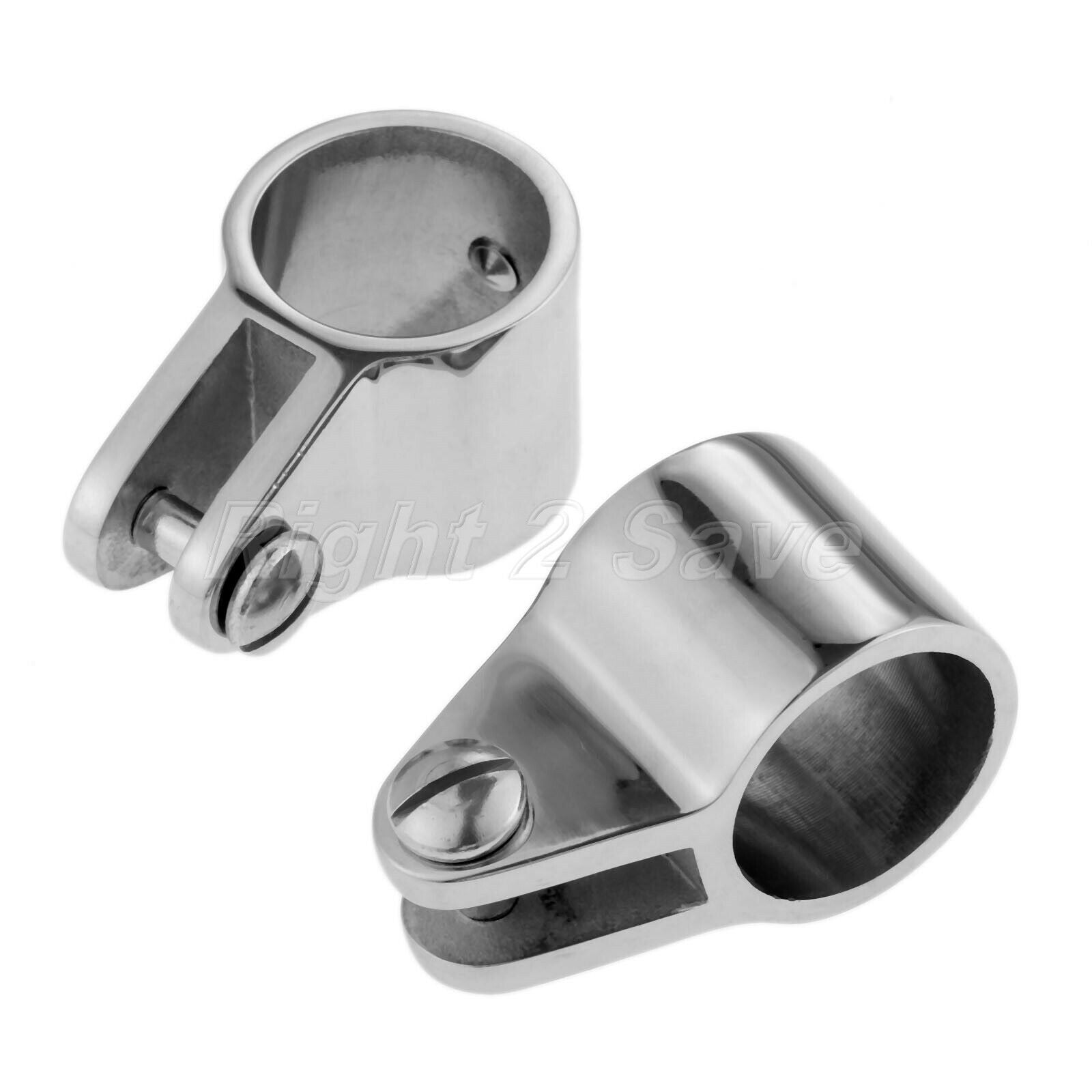 2x 25mm 1" Yachting Boat Jaw Slide Bimini Canopy Hardware Fittings 316 Stainless