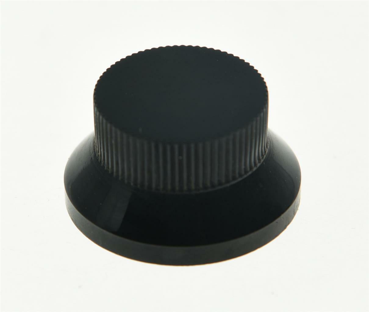 4pcs Black Metal LP Top Hat Bell Knobs Guitar Bass Knob for Metric 5.8mm Pots
