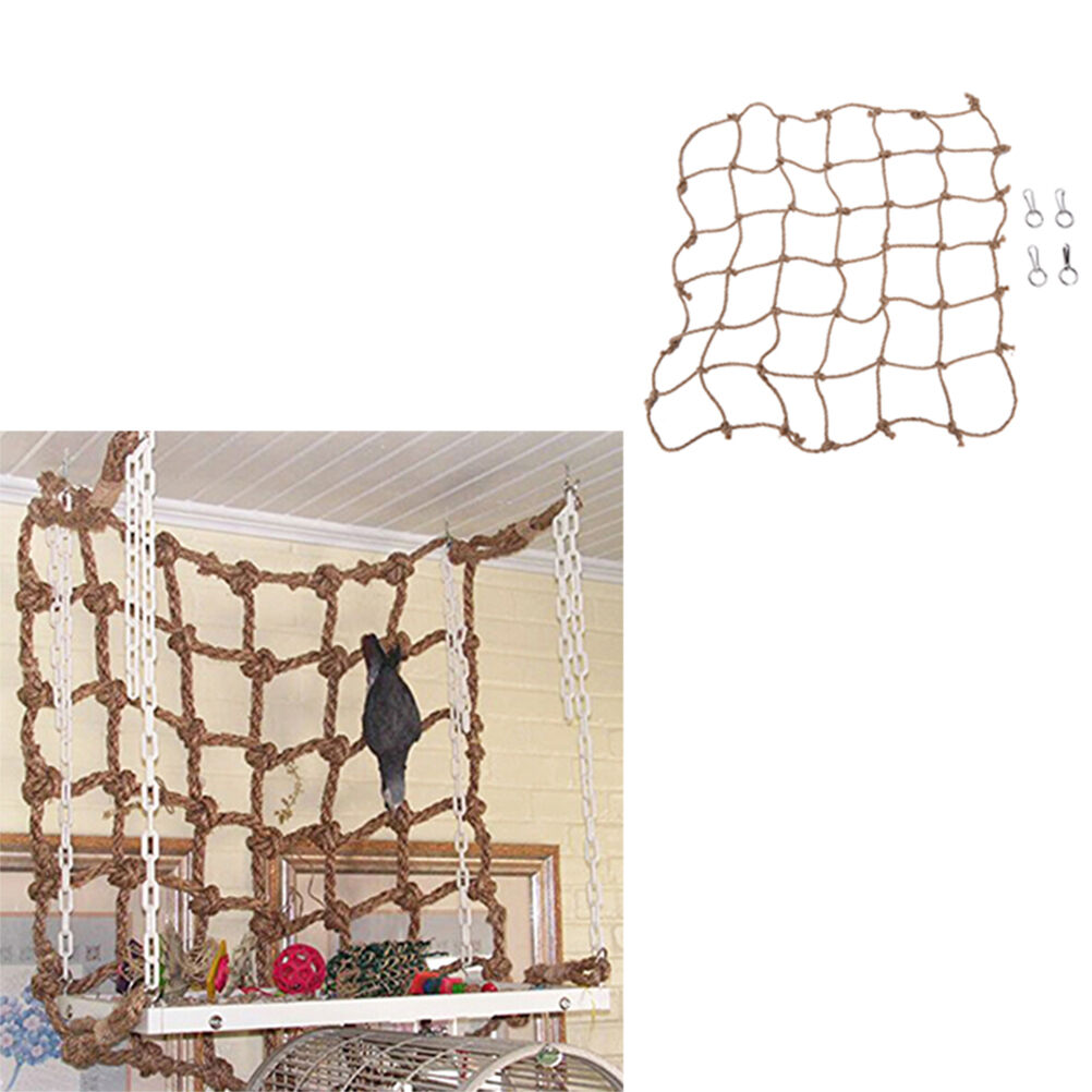 Parrot Birds Climbing Net Jungle Fever Rope Small Animals Toys Fad US