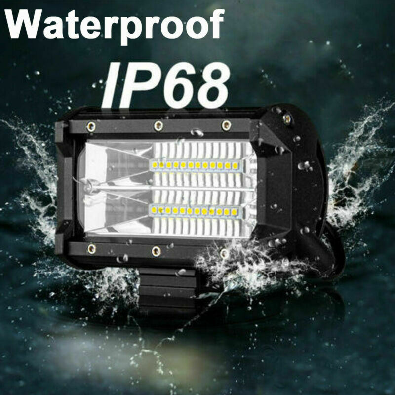 2x 5inch 672W LED Work Light Bar Spot Beam Off Road SUV ATV Truck Light 12V 24V