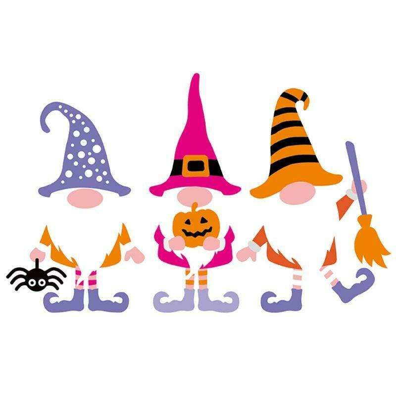 Halloween Gnomes Metal Cutting Dies Stencil DIY Scrapbooking Album Paper Card