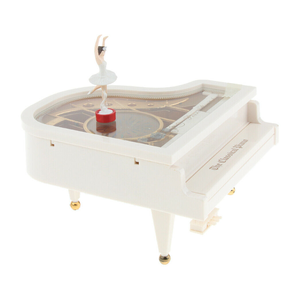 Classic Piano Mechanism Musical Music Box With Dancing Girl Pretty Look