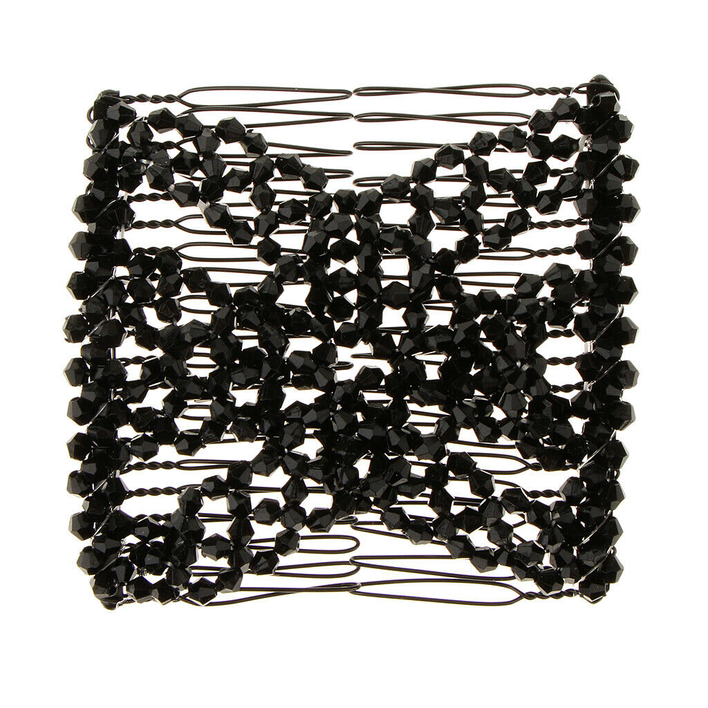 Elastic  Hair Combs Double Hair Clips Stretchy Accessories