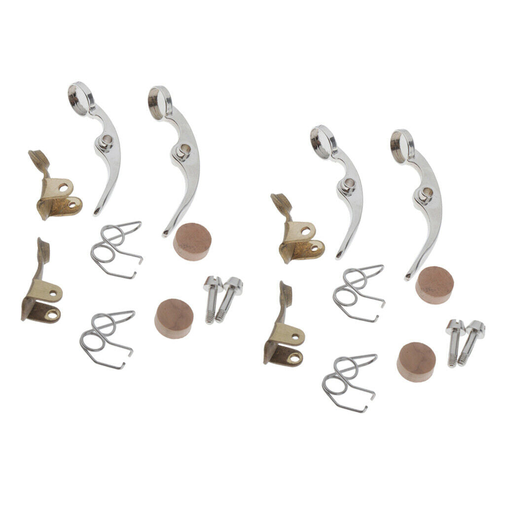4 Set Trumpet Water Key Valve Spring Screws Water Key Holders Kits